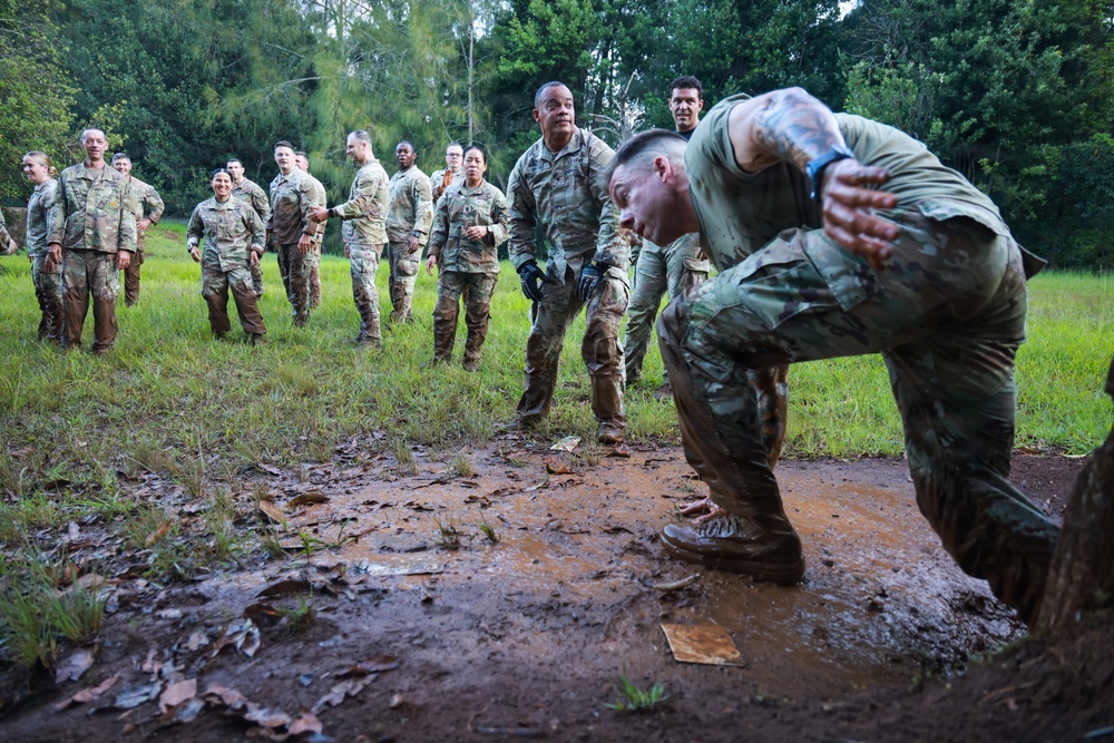 Maj. Gen. James B. Bartholomees says farewell with final PT