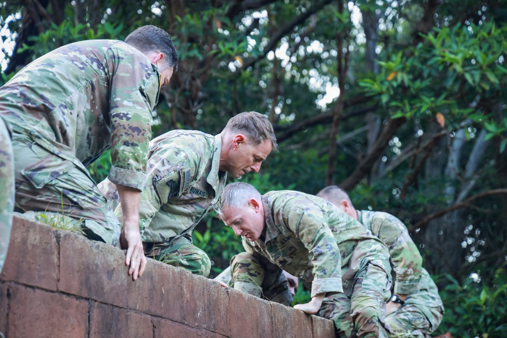 Maj. Gen. James B. Bartholomees says farewell with final PT