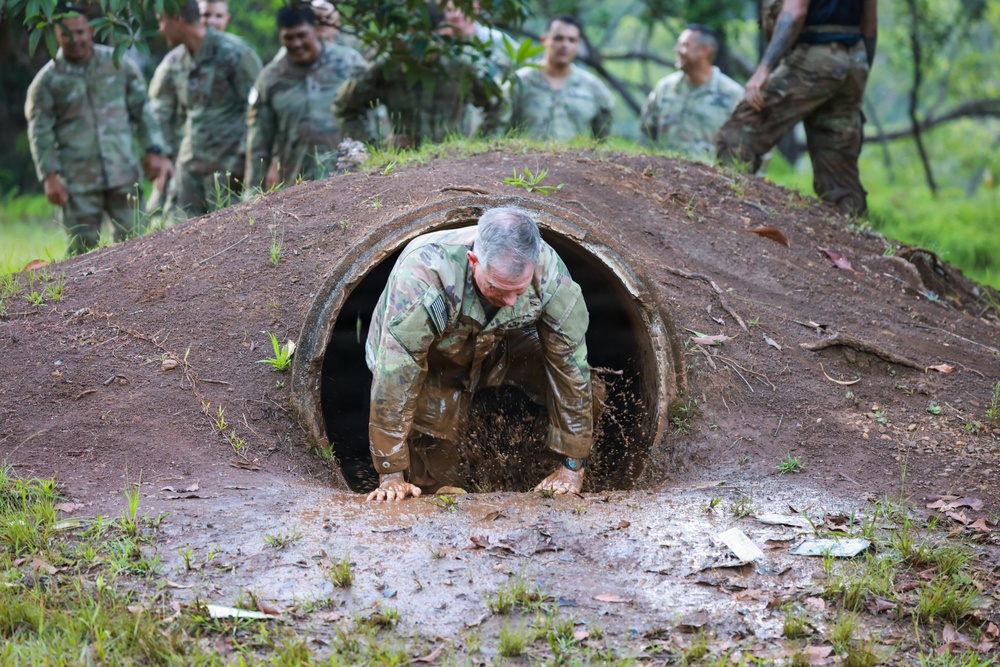 Maj. Gen. James B. Bartholomees says farewell with final PT