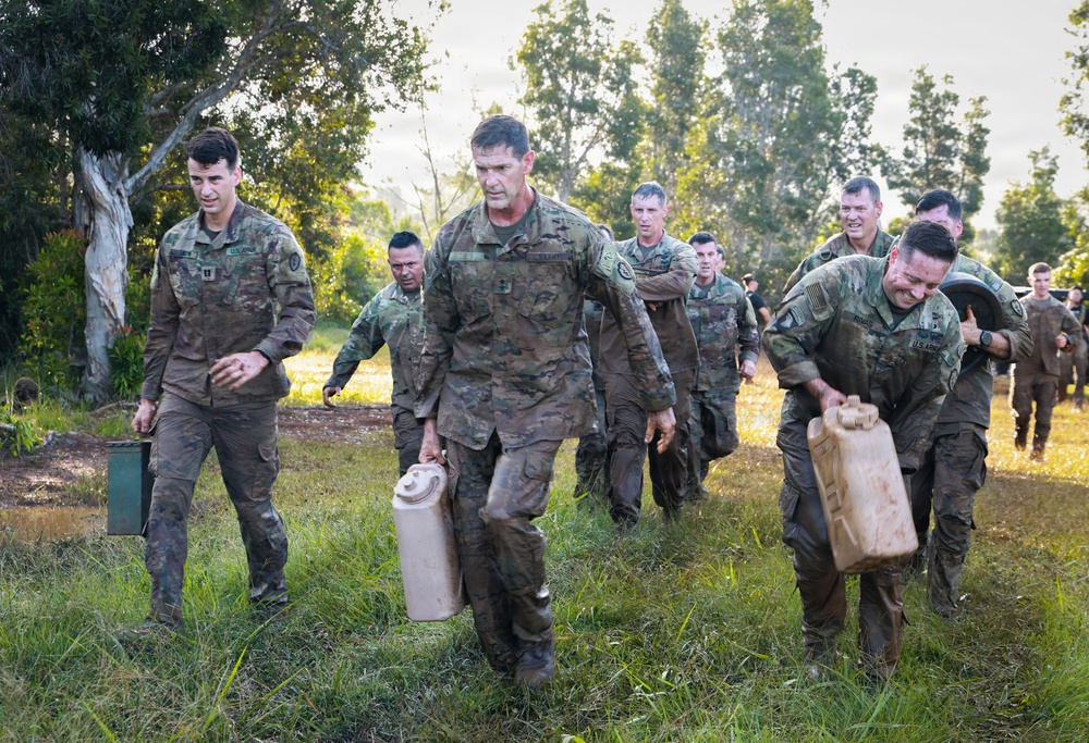 Maj. Gen. James B. Bartholomees says farewell with final PT