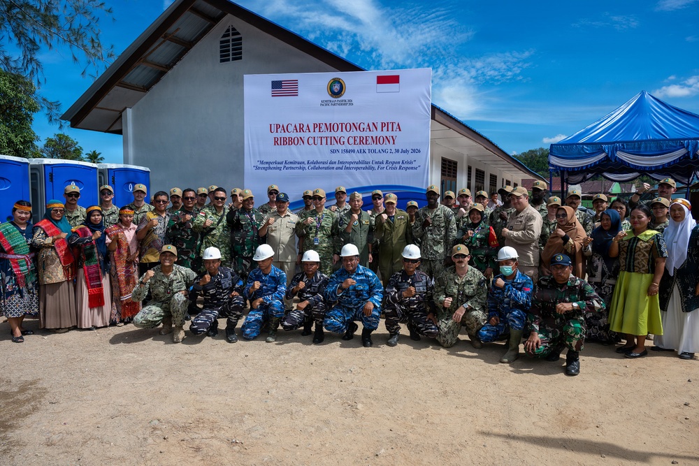 Pacific Partnership 2026 Holds Ribbon Cutting Ceremony For SD Negeri 158490 Aek Tolang 2 Elementary School and SD Negeri 158309 Pandan 3 in Pandan, Indonesia