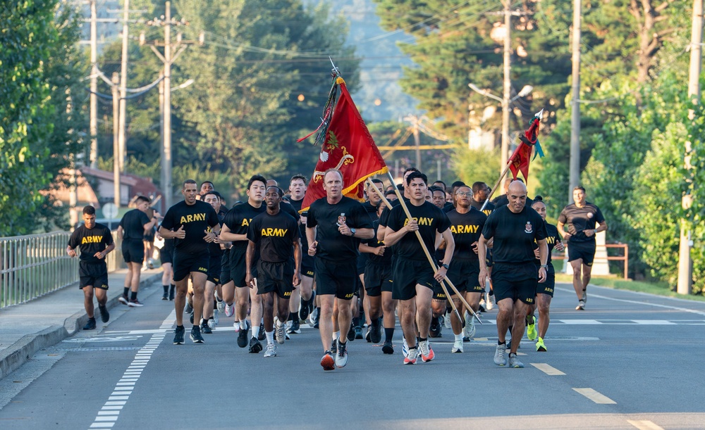 25th Transportation Battalion Marks 84th Army Transportation Corps Anniversary with Camp Carroll Run