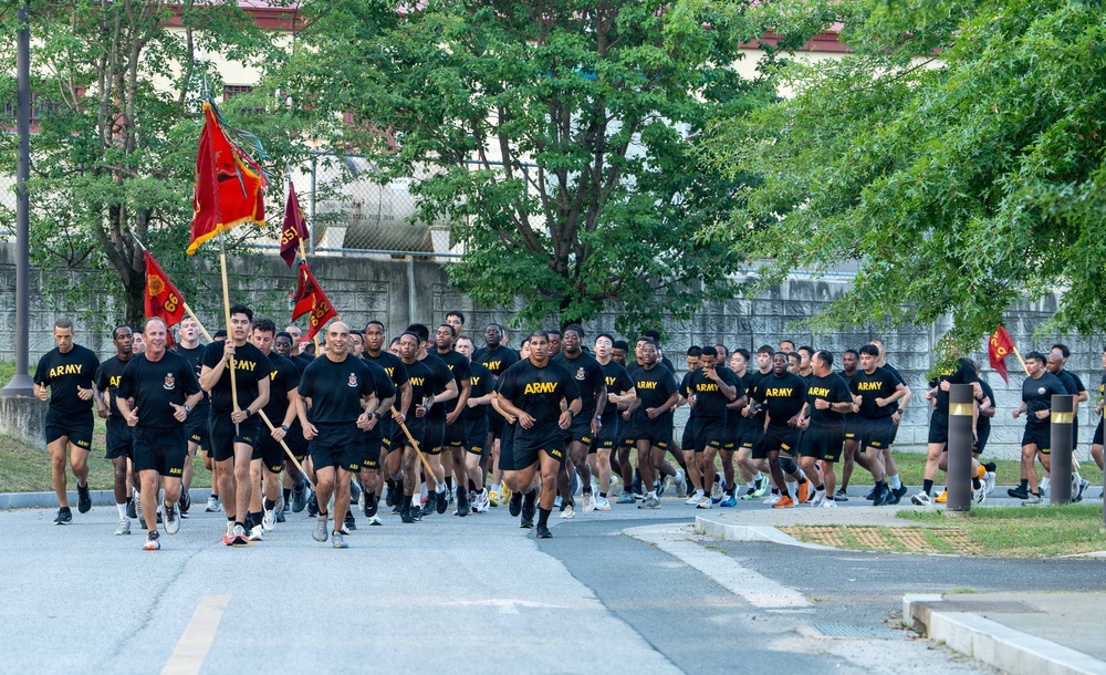 25th Transportation Battalion Marks 84th Army Transportation Corps Anniversary with Camp Carroll Run