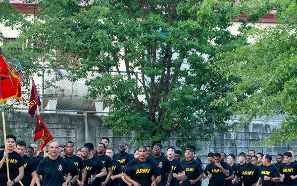 25th Transportation Battalion Marks 84th Army Transportation Corps Anniversary with Camp Carroll Run
