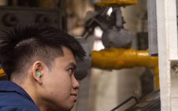 Boxer Sailors Stand Watch in Engineering Spaces