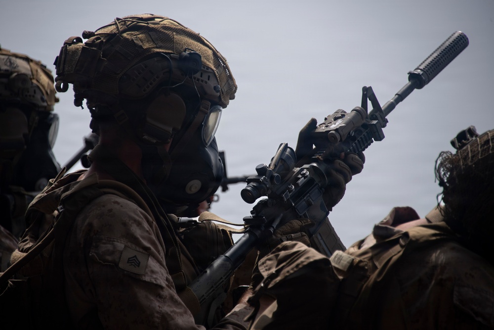 U.S. Marines Conduct Marksmanship Training Aboard USS Boxer