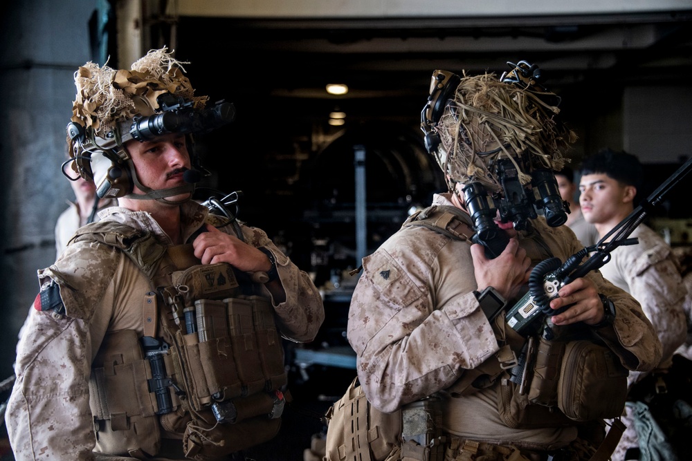 U.S. Marines Conduct TRAP Rehearsal Aboard USS Boxer