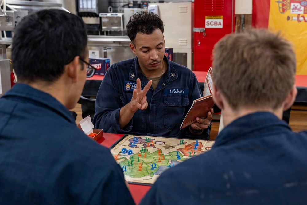 Board Games Aboard DDG 117!