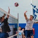 Serving Leadership: Airman Leadership School students face off against First Sergeants in volleyball match