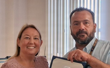 Stephanie Szymanowski recognized for 25 years of federal service