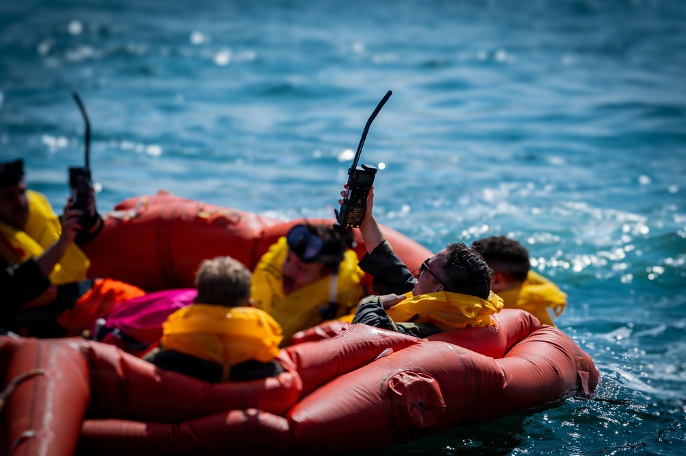 U.S. Airmen partner with Caister Lifeboat Volunteer Service for SERE training