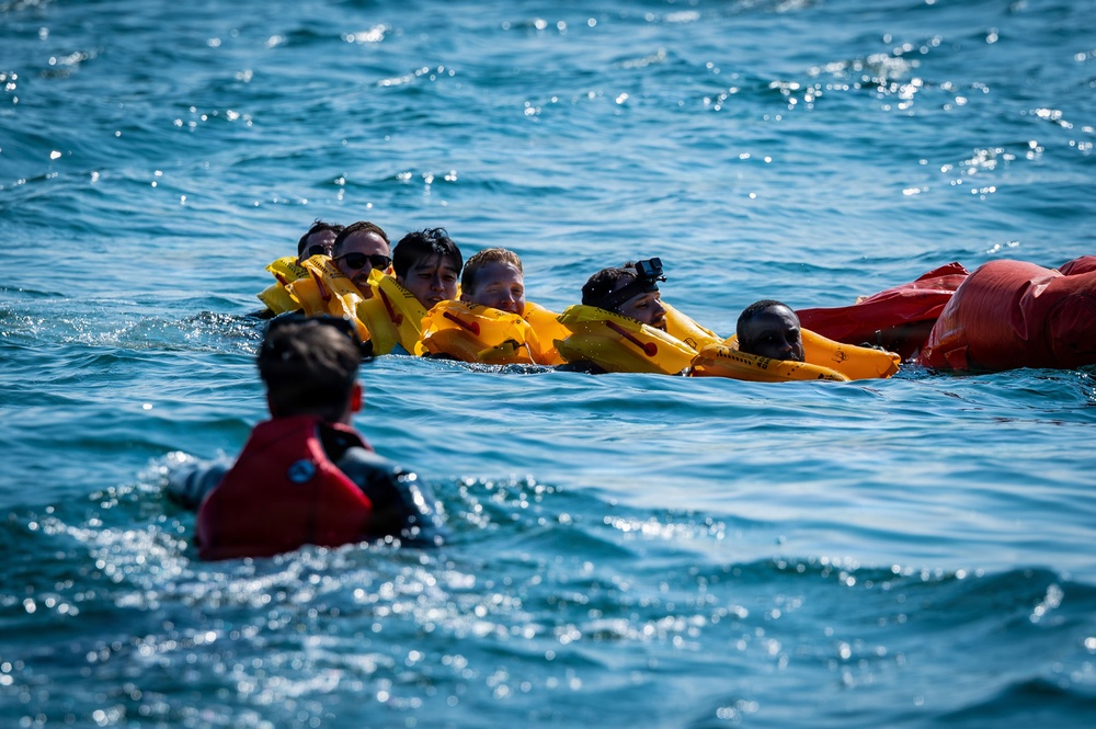 U.S. Airmen partner with Caister Lifeboat Volunteer Service for SERE training
