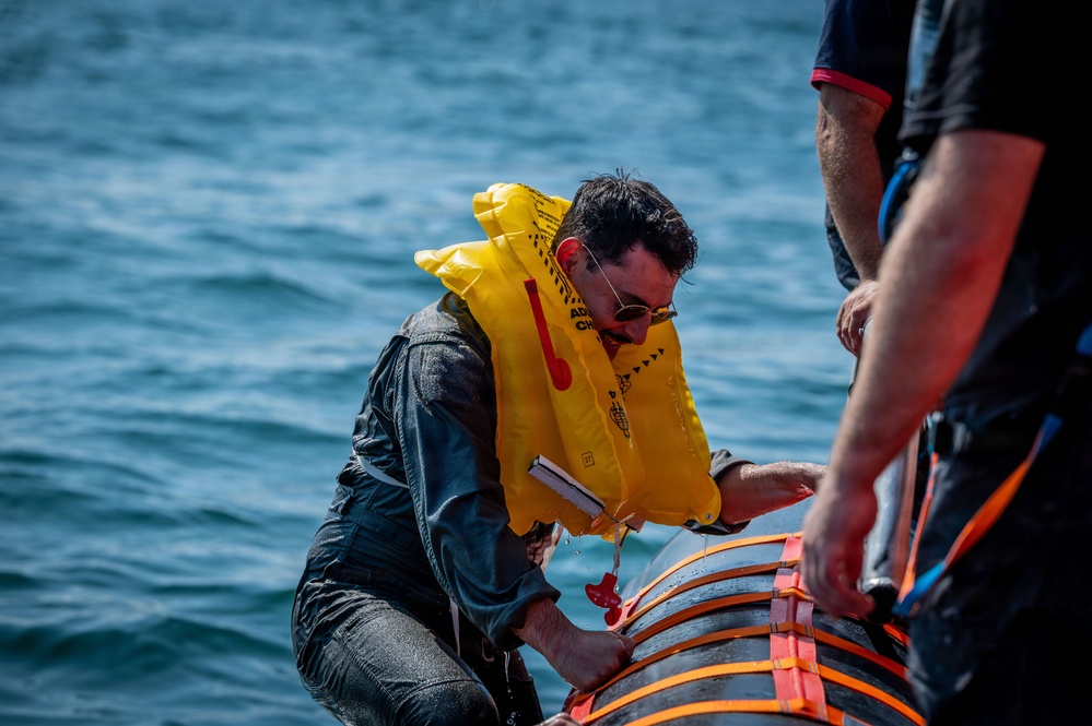 U.S. Airmen partner with Caister Lifeboat Volunteer Service for SERE training