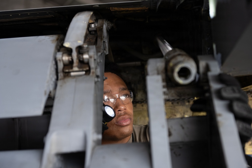 6th MXS ISO Airmen inspect the backbone of USAF Mobility