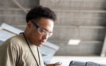 6th MXS ISO Airmen inspect the backbone of USAF Mobility