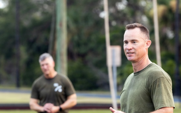 Marine Corps logistics commander emphasizes readiness, stewardship at Blount Island