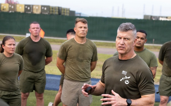 Marine Corps logistics commander emphasizes readiness, stewardship at Blount Island