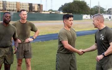 Marine Corps logistics commander emphasizes readiness, stewardship at Blount Island