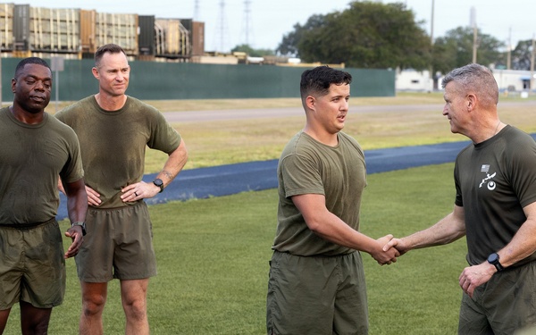 Marine Corps logistics commander emphasizes readiness, stewardship at Blount Island