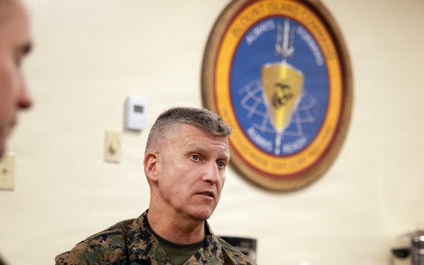 Marine Corps logistics commander emphasizes readiness, stewardship at Blount Island