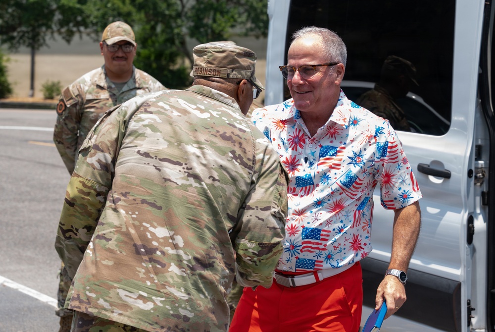 Honorable Dave Weinberg visits Keesler