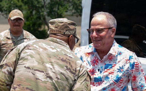 Honorable Dave Weinberg visits Keesler