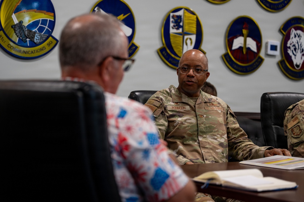 Honorable Dave Weinberg visits Keesler