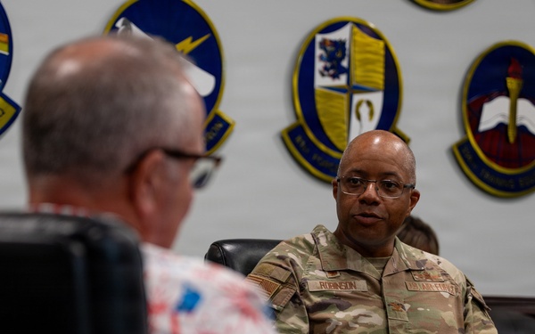 Honorable Dave Weinberg visits Keesler