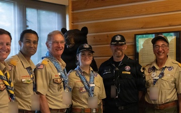 Air Force Officers Receive Military Service Knot at National Scout Jamboree