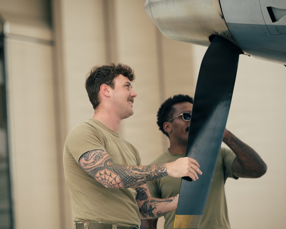 Humans of Holloman: Experienced MQ-9 maintainer Staff Sgt. Lawson Oakes helps the next generation