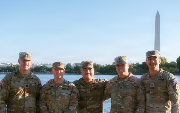 JTF-DC Nevada Guardsman Promoted at Jefferson Memorial
