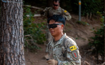 USAREUR-AF Best Squad Competition 2026 - Day Two: Iron Traverse Rugged Terrain Trail, Stress Shoot and Obstacle Course