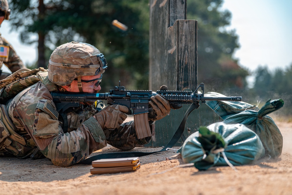 USAREUR-AF Best Squad Competition 2026 - Day Two: Iron Traverse Rugged Terrain Trail, Stress Shoot and Obstacle Course