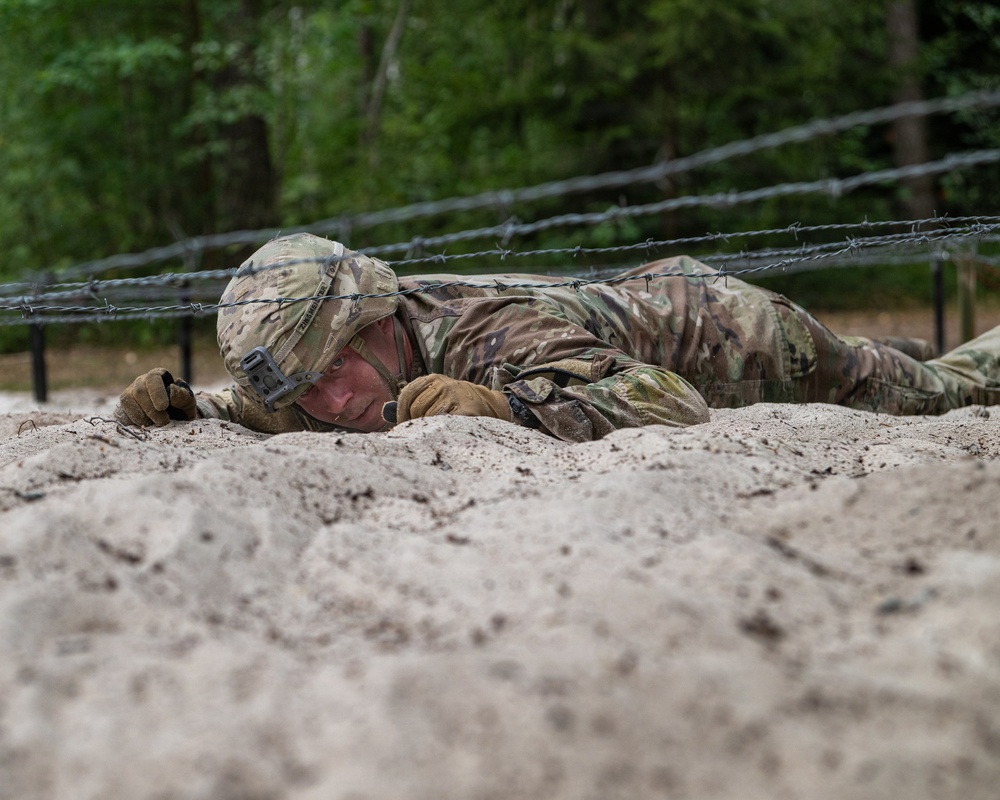 USAREUR-AF Best Squad Competition 2026 - Day Two: Iron Traverse Rugged Terrain Trail, Stress Shoot and Obstacle Course