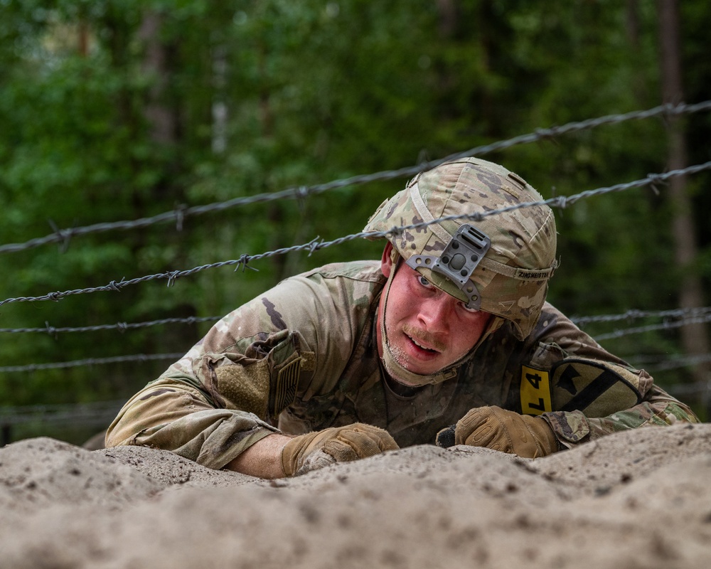 USAREUR-AF Best Squad Competition 2026 - Day Two: Iron Traverse Rugged Terrain Trail, Stress Shoot and Obstacle Course