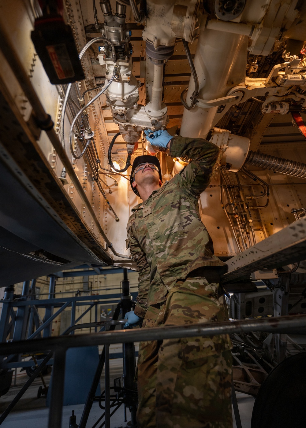 C-5M Super Galaxy undergoes isochronal inspection at Westover