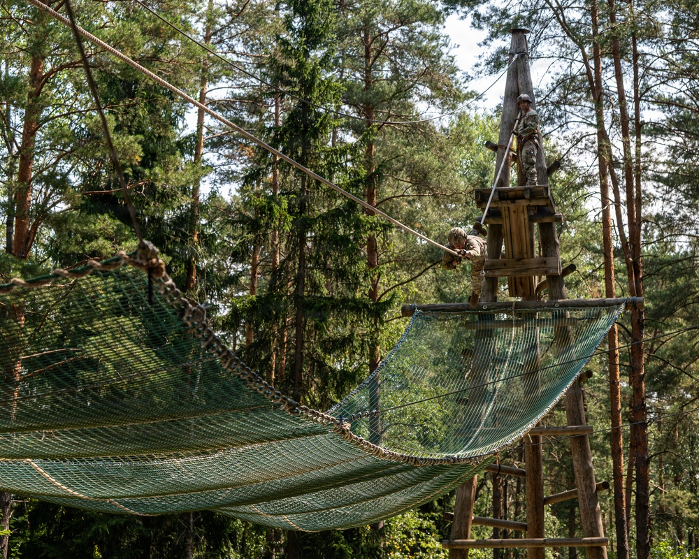 USAREUR-AF Best Squad Competition 2026 - Day Two: Iron Traverse Rugged Terrain Trail, Stress Shoot and Obstacle Course