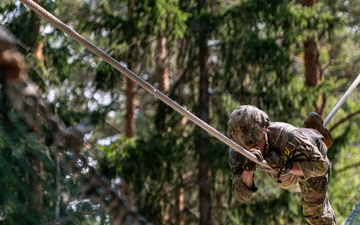 USAREUR-AF Best Squad Competition 2026 - Day Two: Iron Traverse Rugged Terrain Trail, Stress Shoot and Obstacle Course
