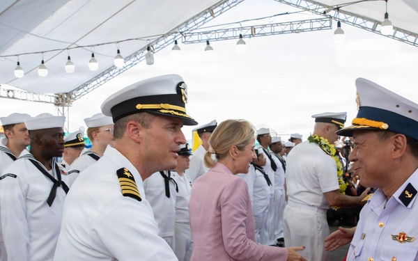 George Washington Carrier Strike Group Commanders Attend Arrival Ceremony in Vietnam