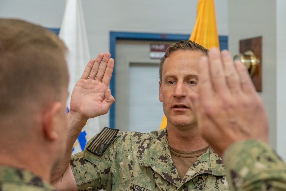 Logistics Specialist Reenlists at NAVSUP HQ