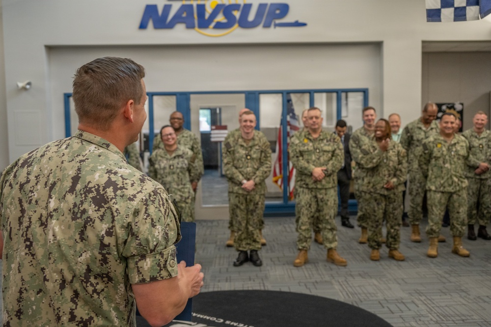 Logistics Specialist Reenlists at NAVSUP HQ
