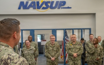 Logistics Specialist Reenlists at NAVSUP HQ
