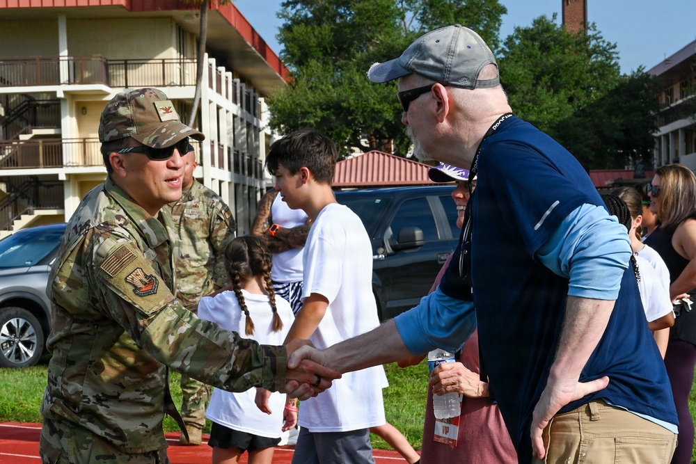 COL LIM GIVES OPENING REMARKS AT NFL FOOTBALL PROCAMP