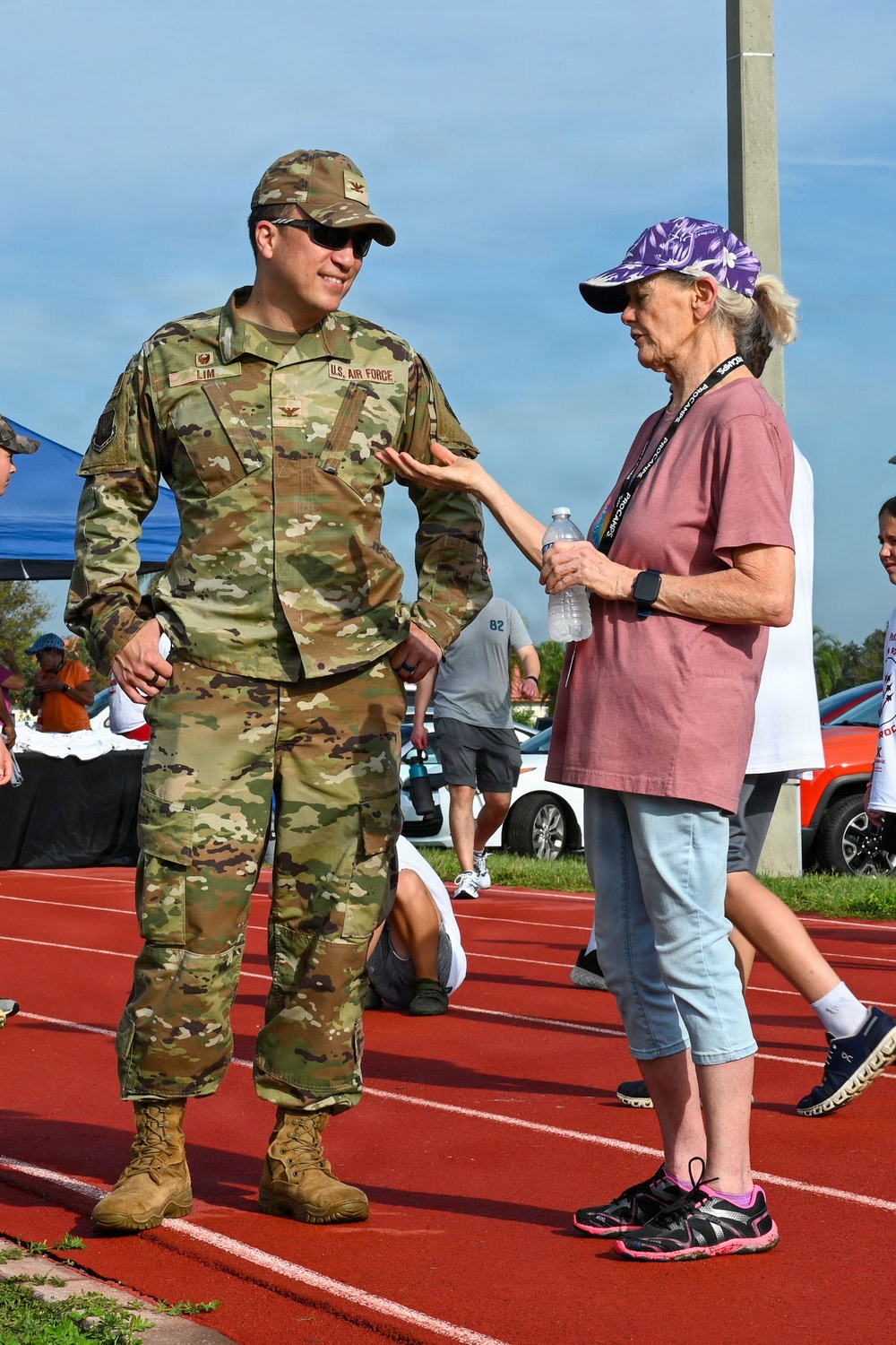 COL LIM GIVES OPENING REMARKS AT NFL FOOTBALL PROCAMP