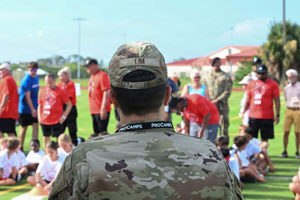 COL LIM GIVES OPENING REMARKS AT NFL FOOTBALL PROCAMP