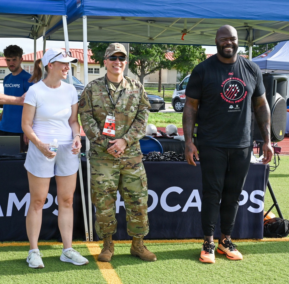 COL LIM GIVES OPENING REMARKS AT NFL FOOTBALL PROCAMP