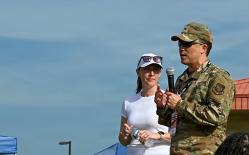 COL LIM GIVES OPENING REMARKS AT NFL FOOTBALL PROCAMP
