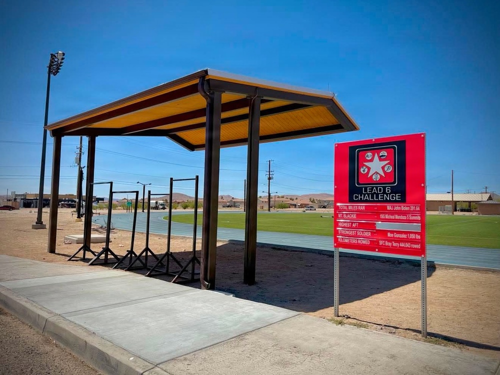 Solar Shades Over Blue Track Community &amp; Training Area - After