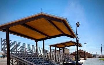 Solar Shades Over Blue Track Community &amp; Training Area - After