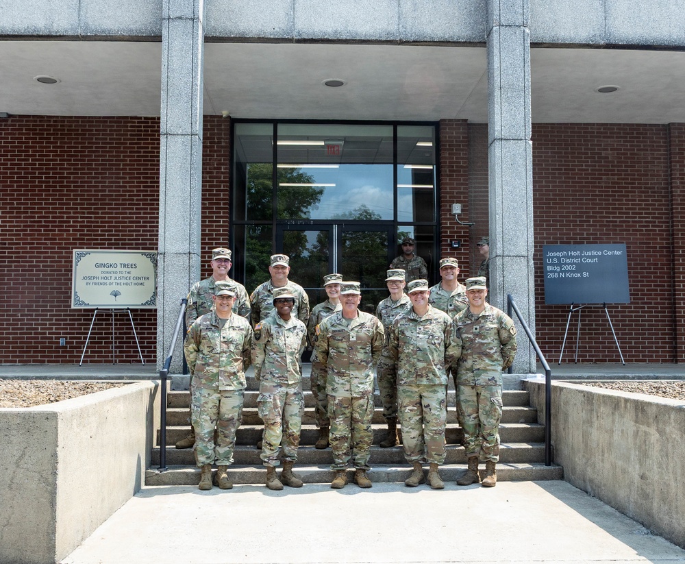 Fort Knox JAG Corps Soldiers, representatives celebrate birthday with Joseph Holt Justice Center ribbon cutting ceremony